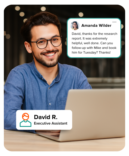 Virtual assistant at work